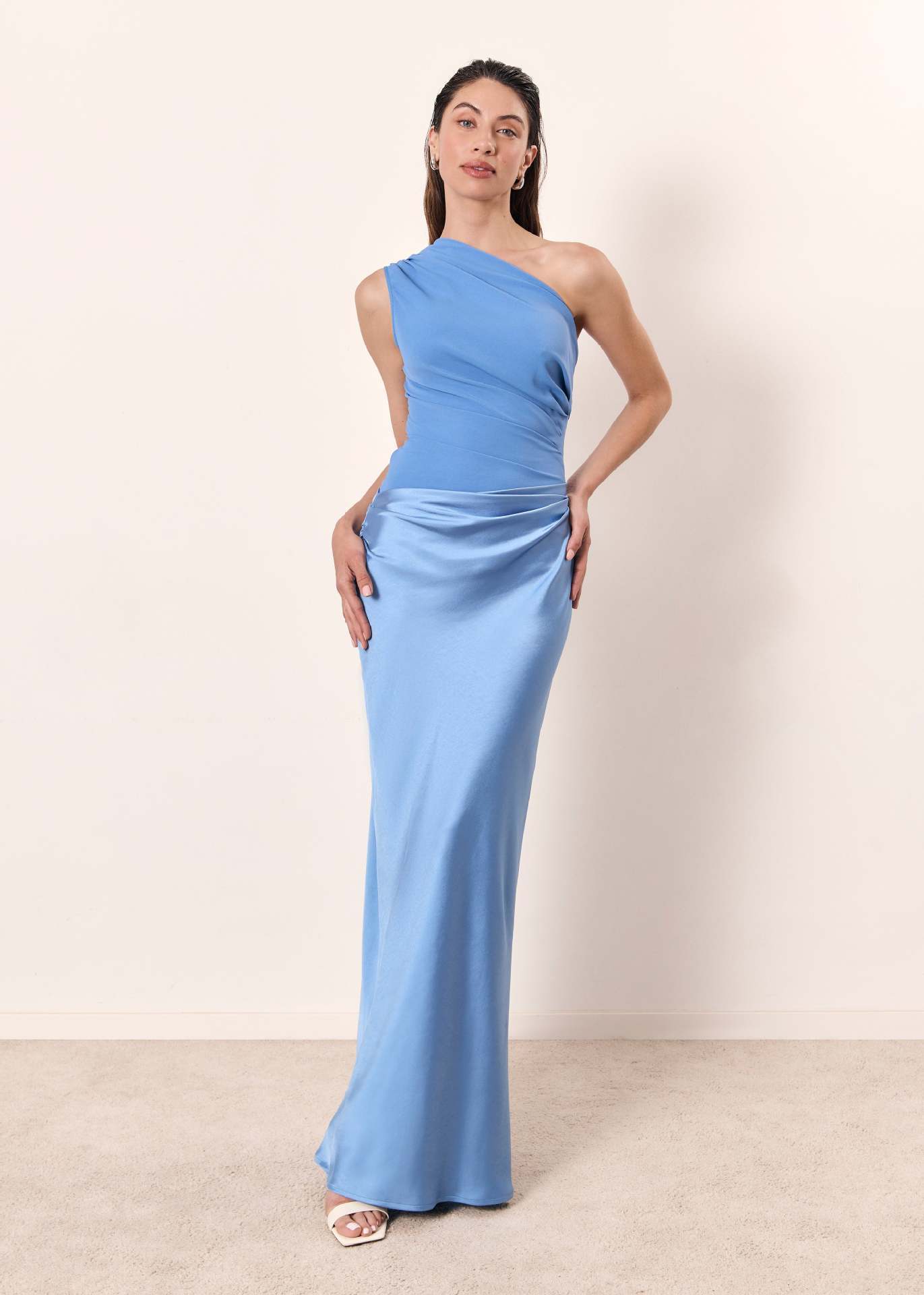 Sylvia 1920s Maxi Dress - Sky Blue