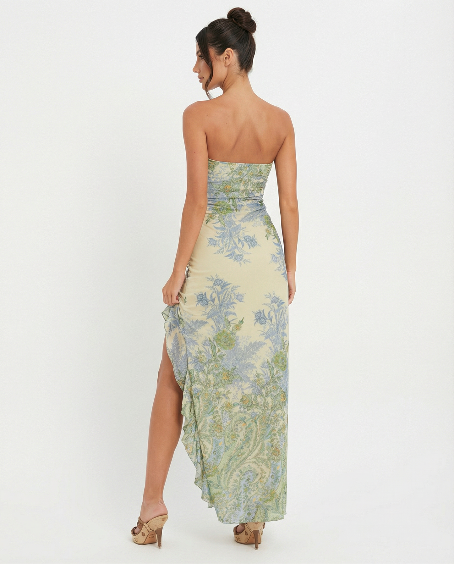 Vivienne Paisley Bandeau Maxi Dress