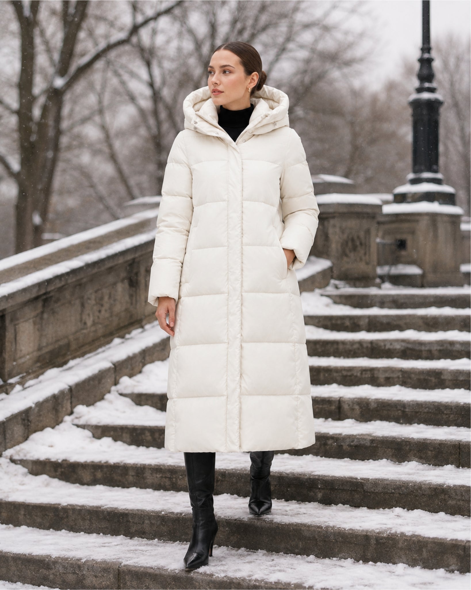 Rosalie Long Hooded Puffer Coat