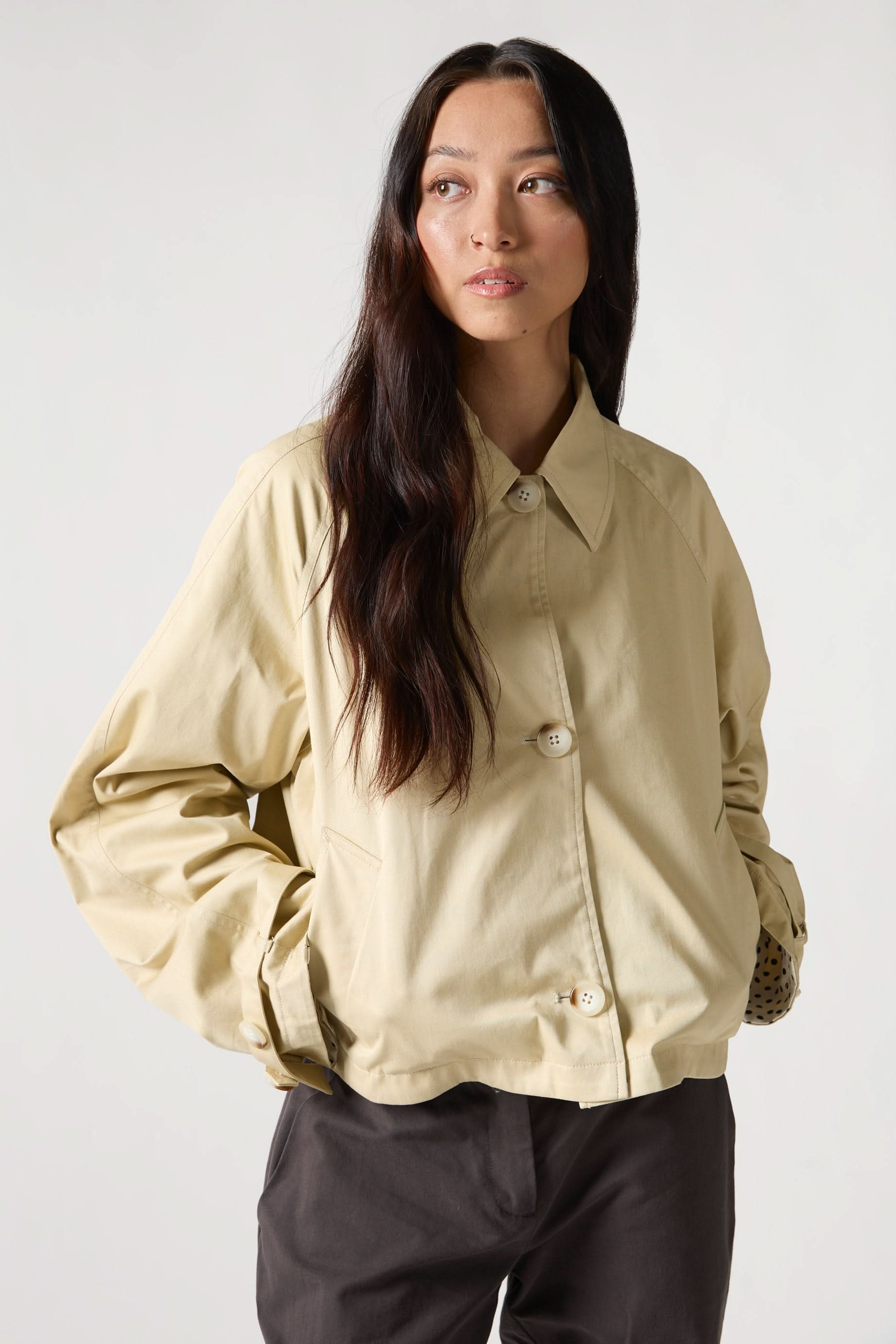 Ruby Reversible Trench Coat - Beige