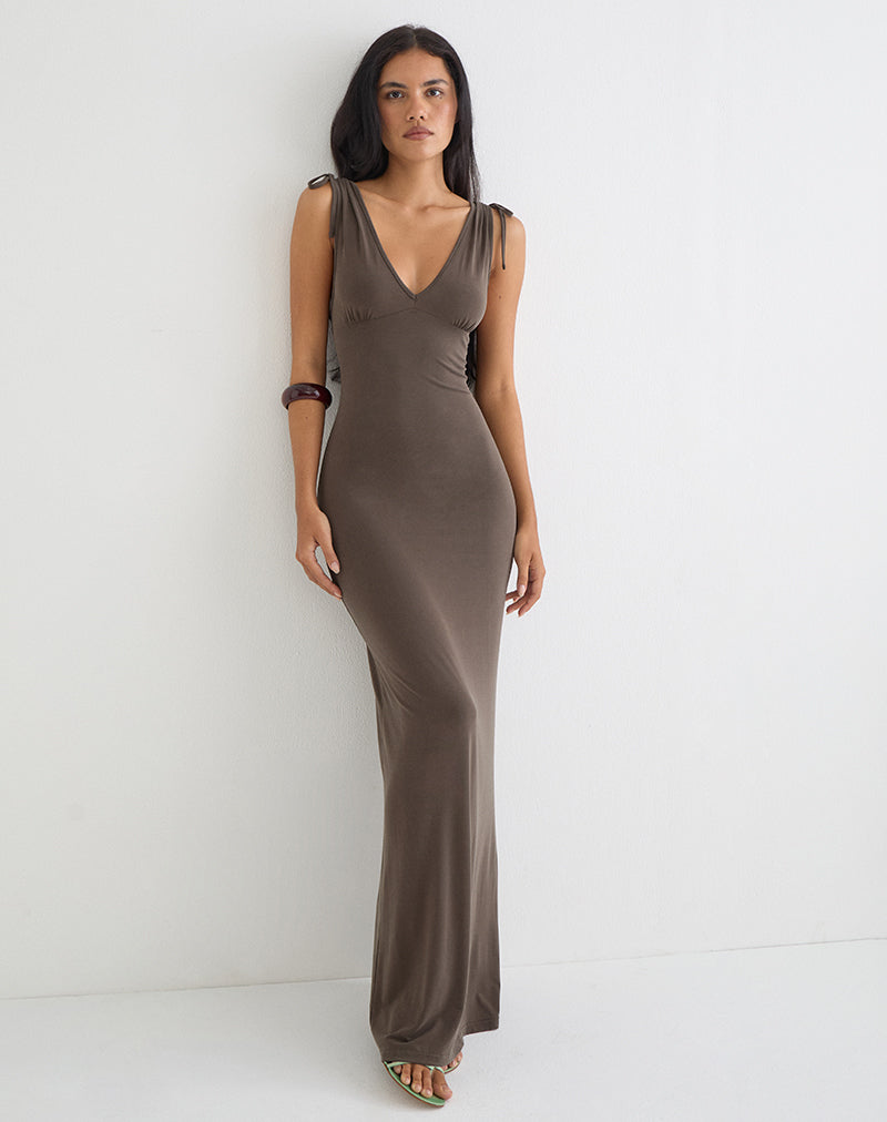 Lillie Maxi Dress - Brown