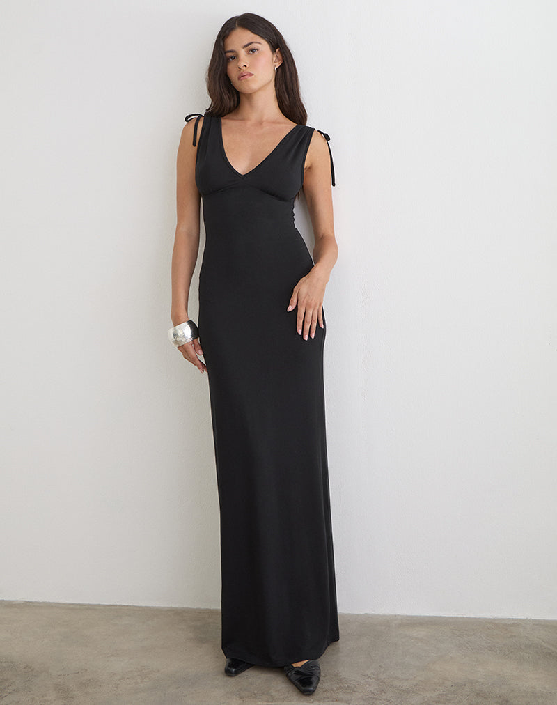 Lillie Maxi Dress - Black
