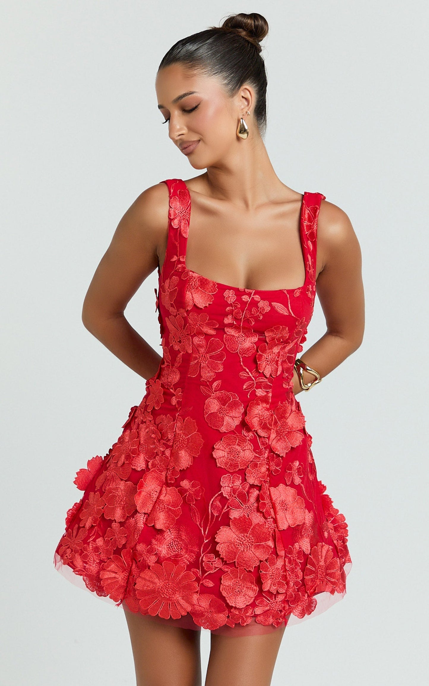 Irene Mini Dress - Red