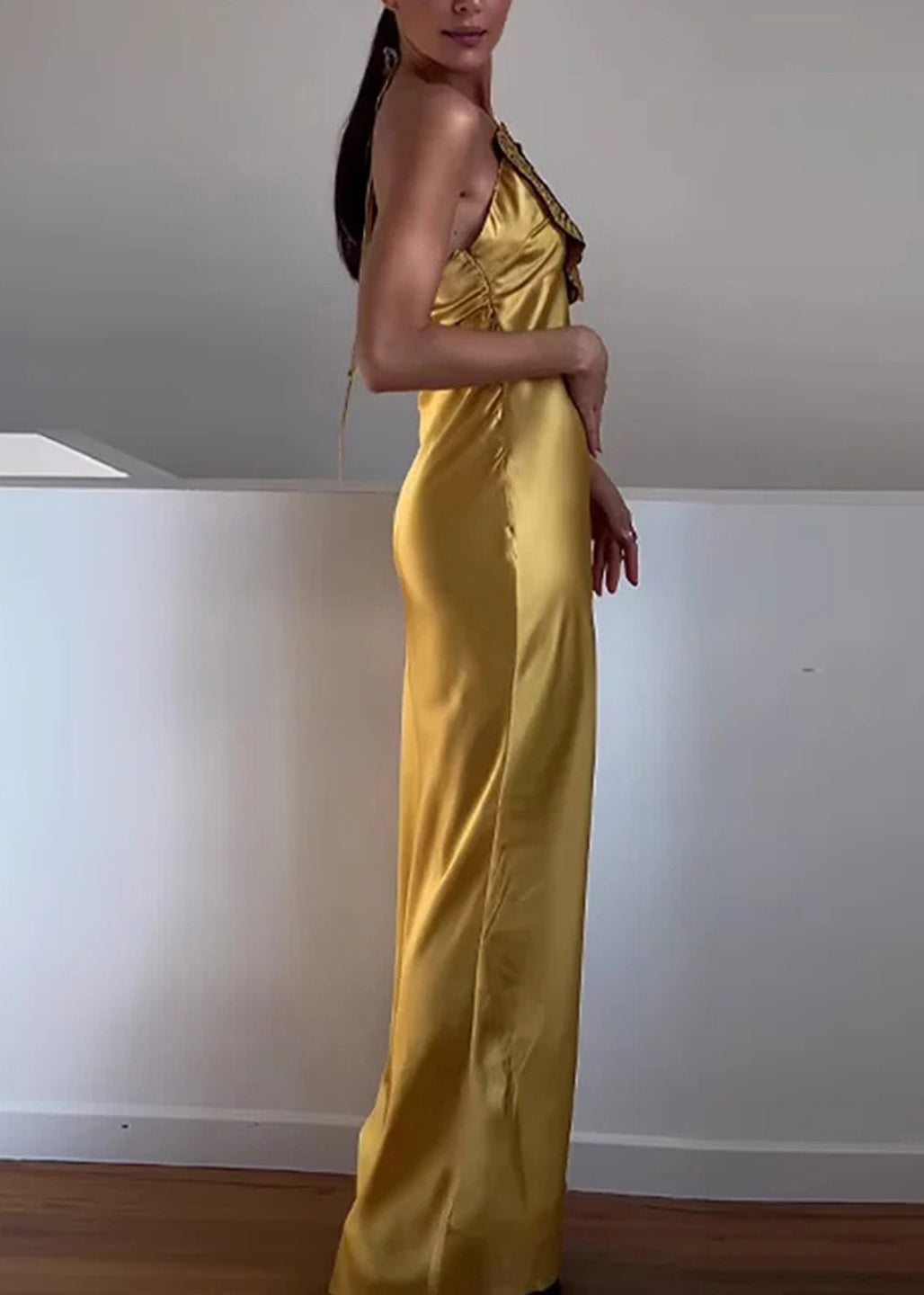 Noelle Bandage Maxi Dress - Yellow