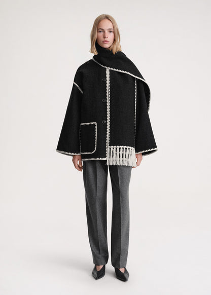 Jessy Elegant Scarf Coat
