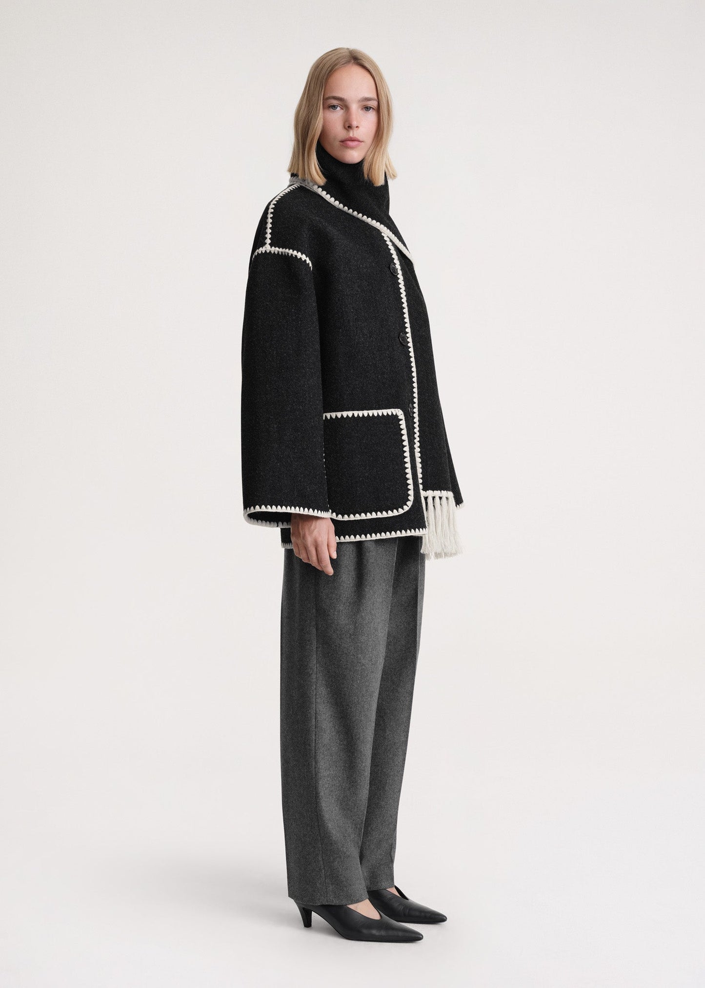 Jessy Elegant Scarf Coat