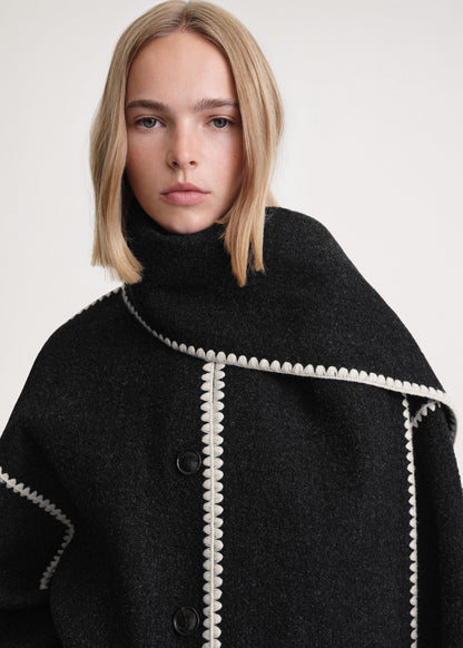 Jessy Elegant Scarf Coat