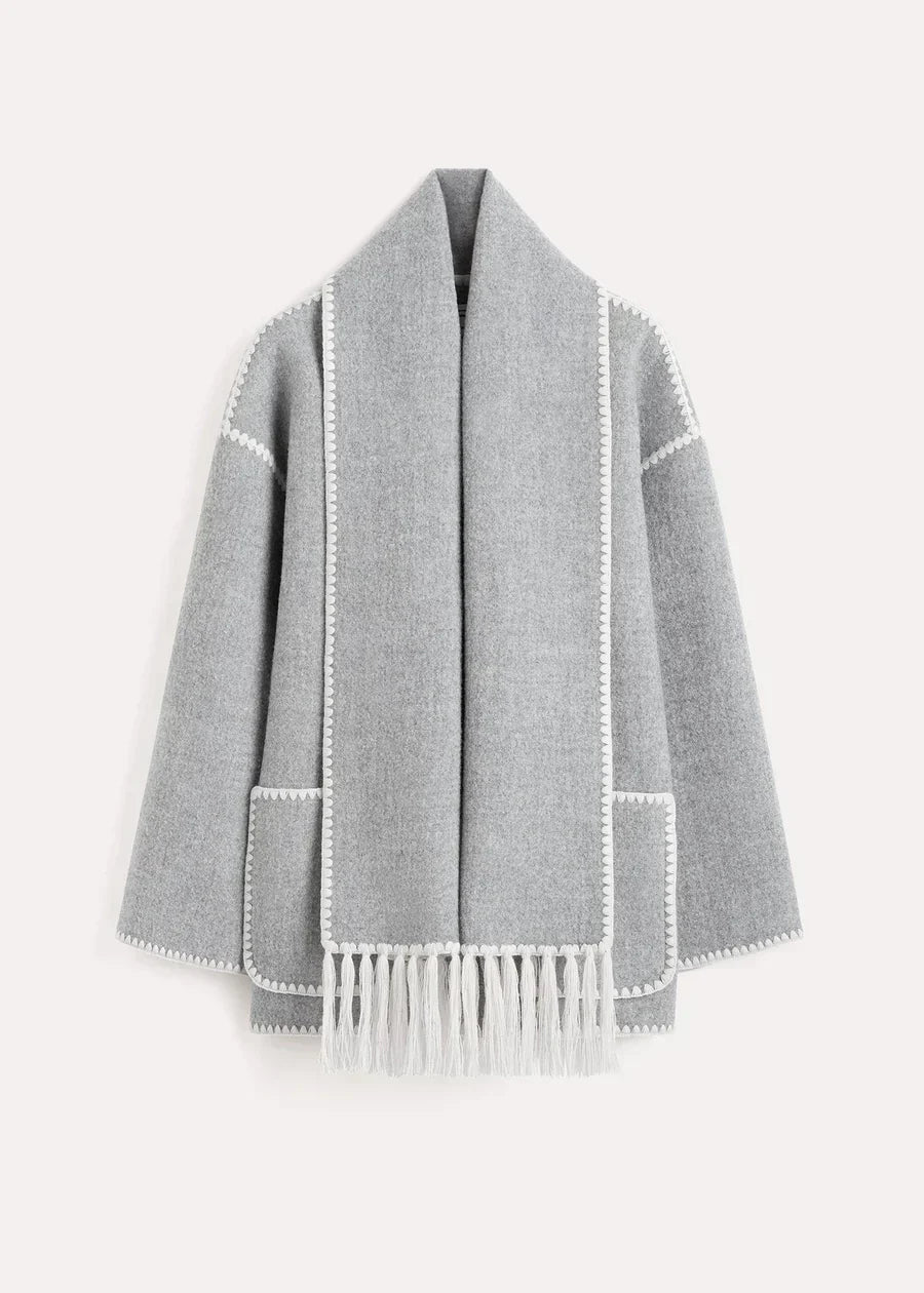 Jessy Elegant Scarf Coat
