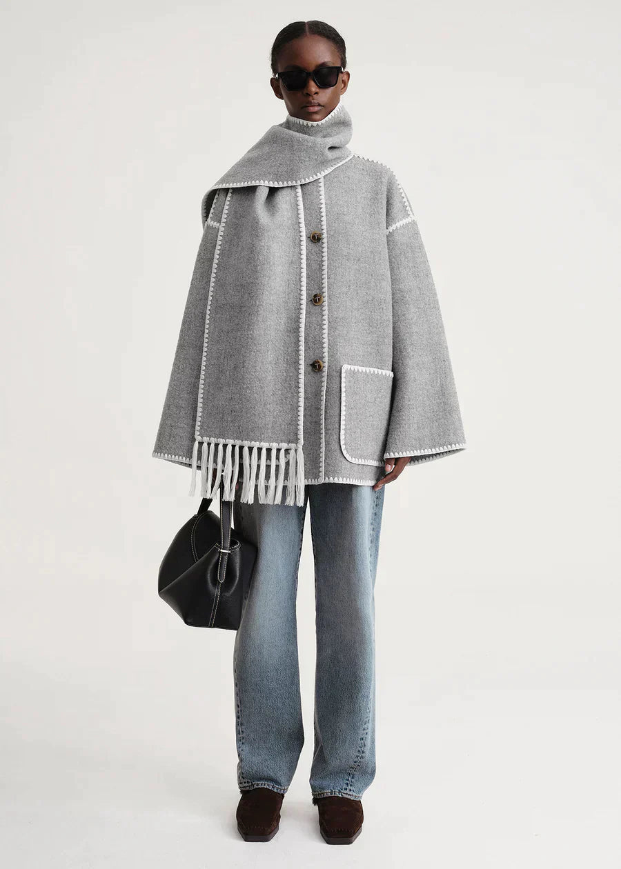 Jessy Elegant Scarf Coat