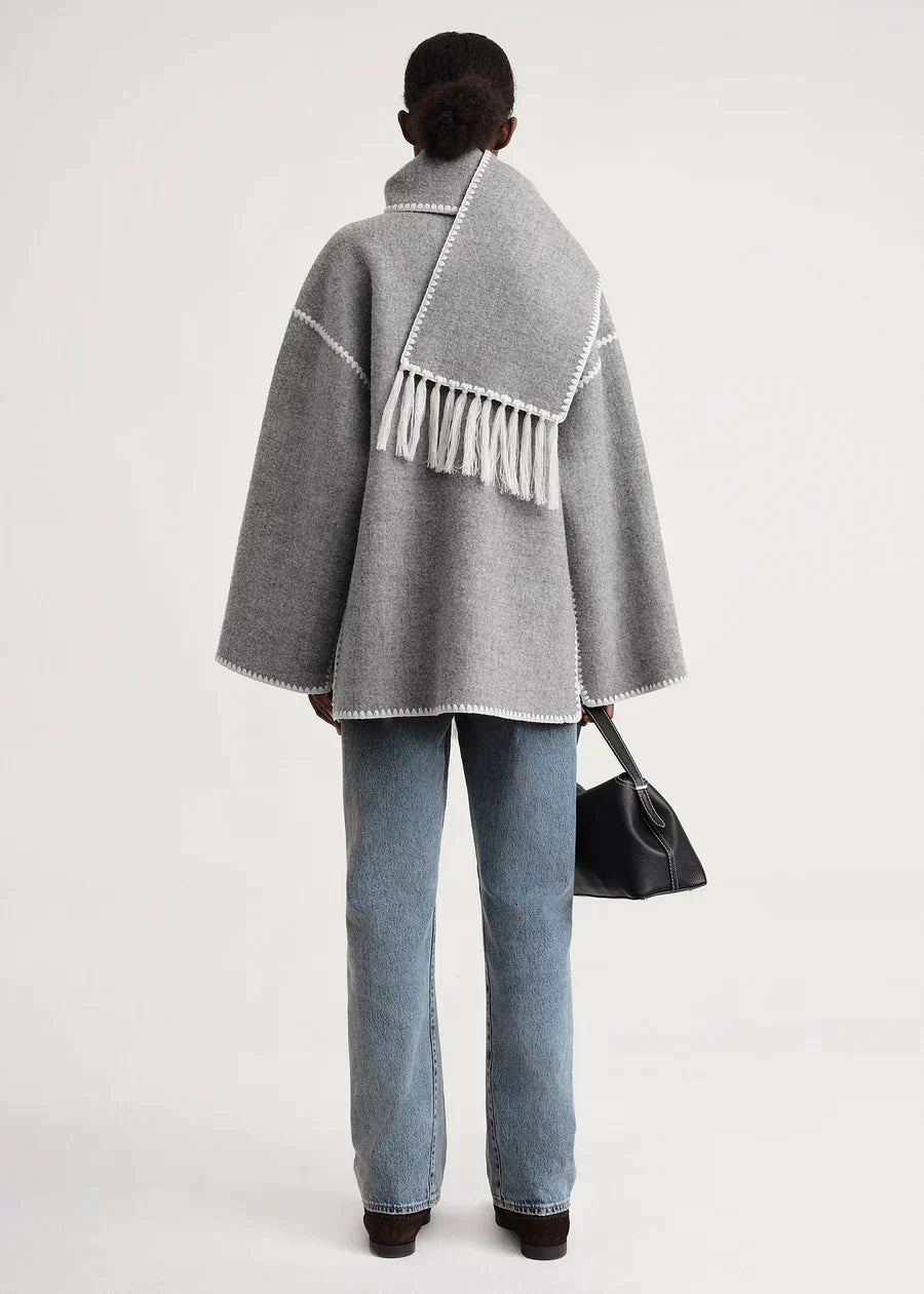 Jessy Elegant Scarf Coat