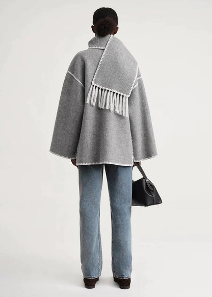 Jessy Elegant Scarf Coat