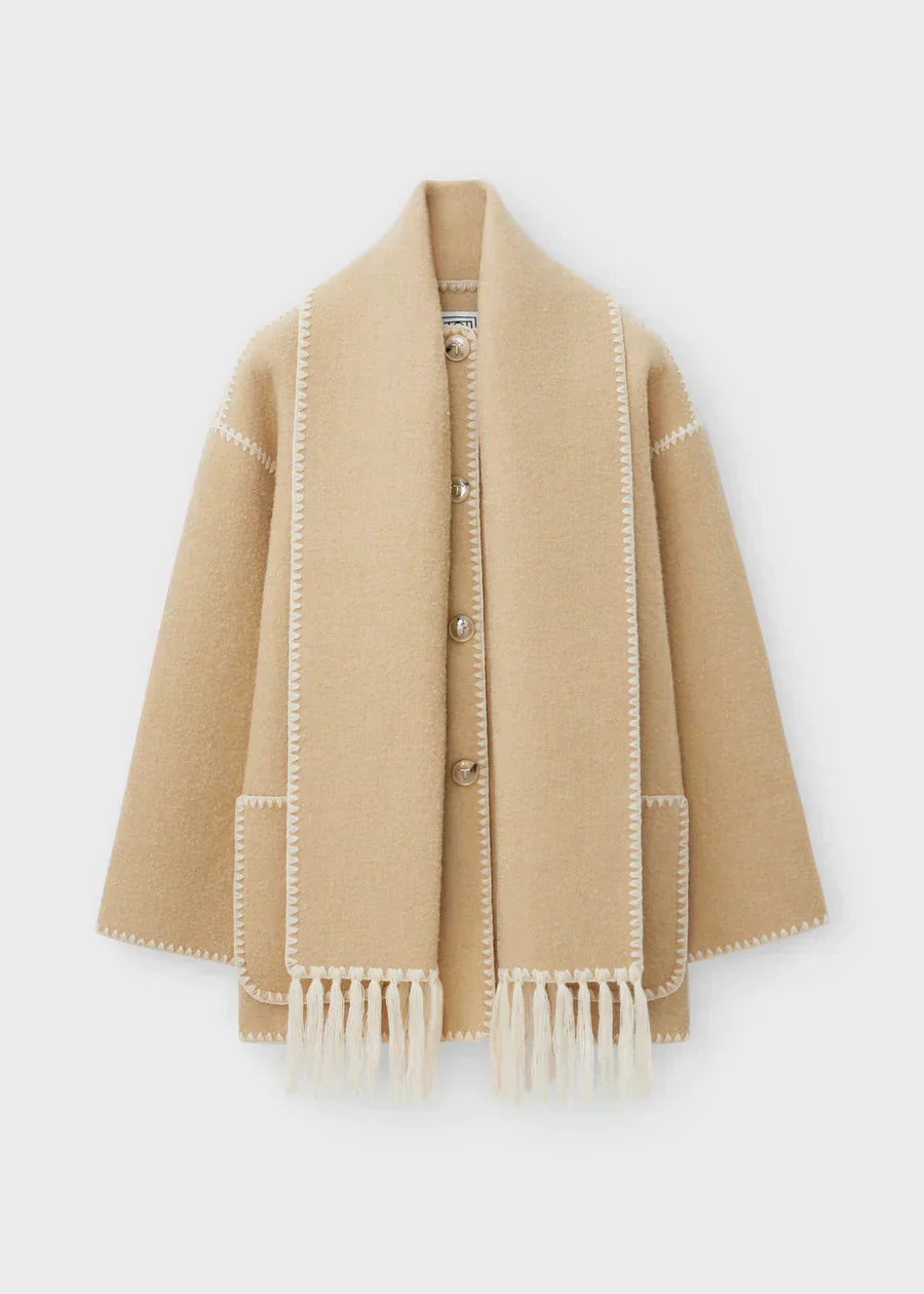 Jessy Elegant Scarf Coat