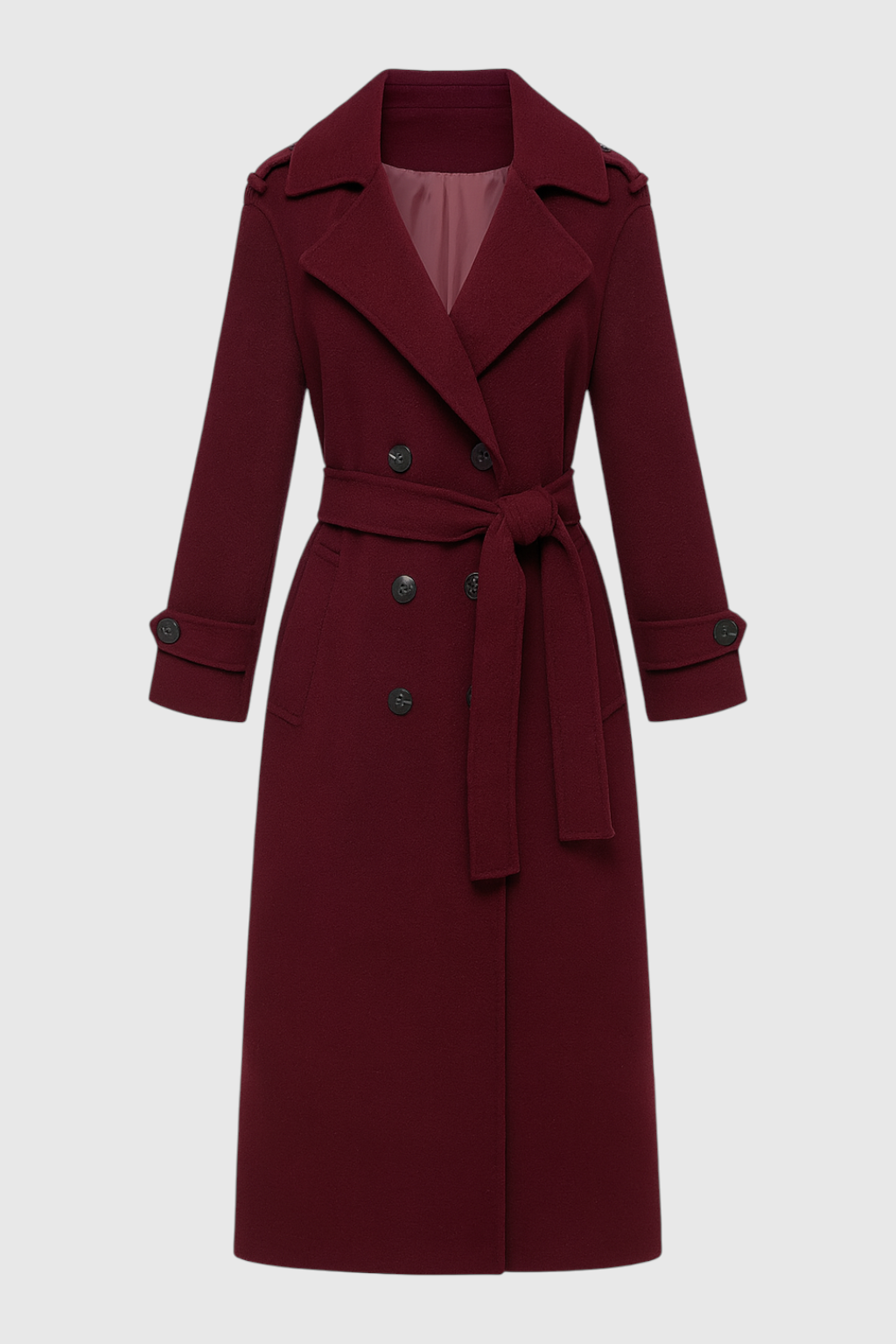 Madeline Double Breasted Belted Trench Coat