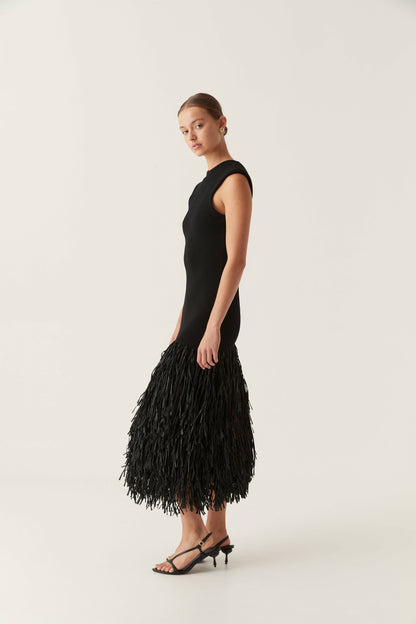 Eliana Fringe Maxi Dress