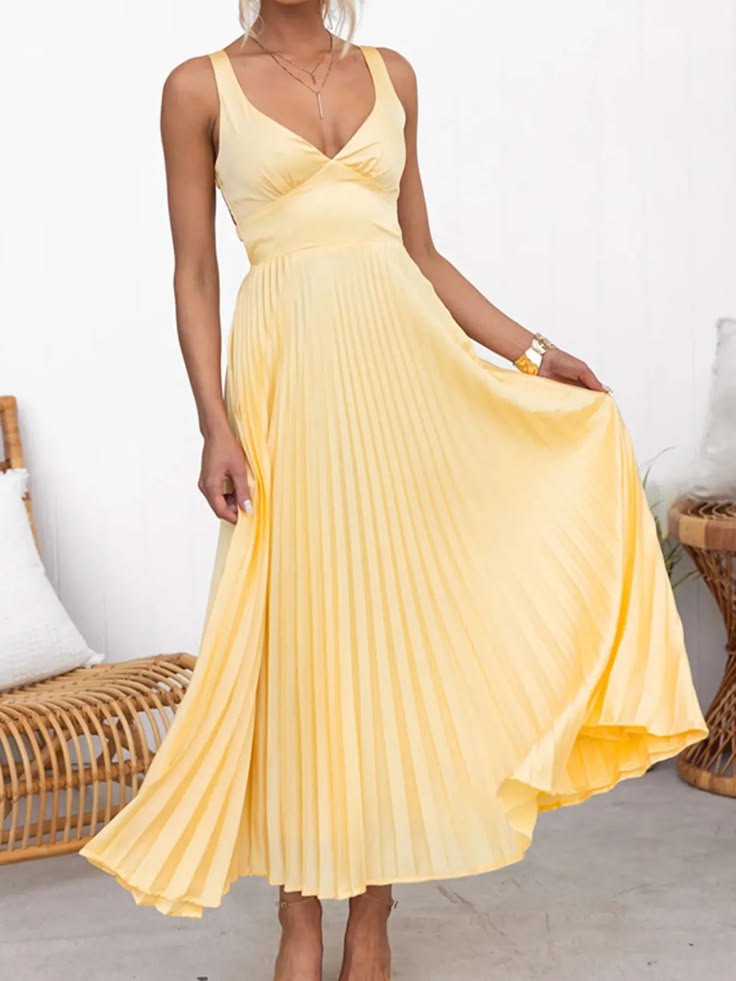 Ruth Maxi Dress - Yellow