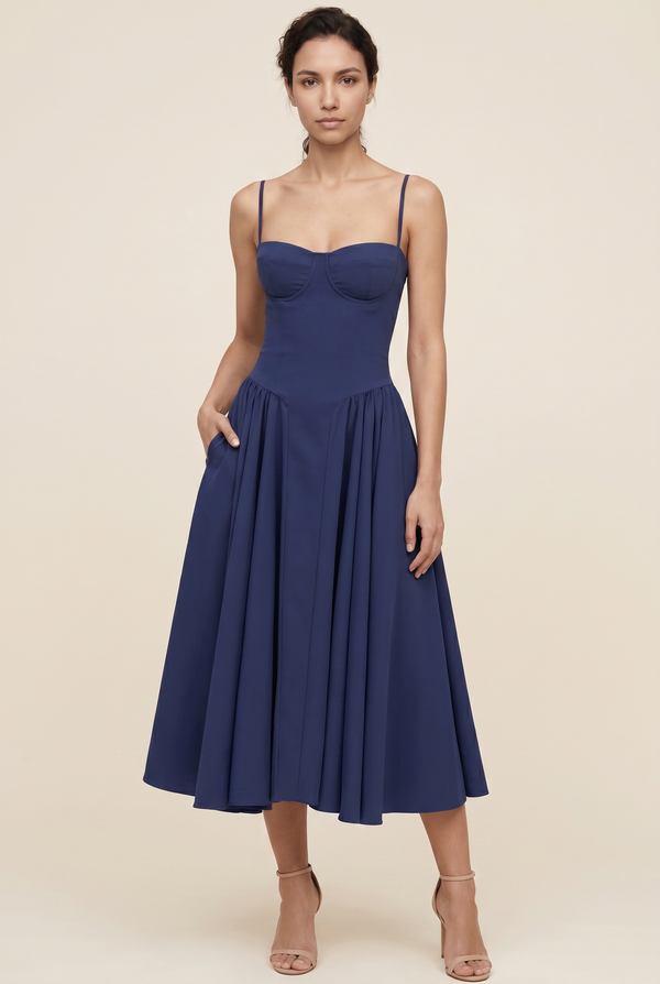 Ailsa Sweetheart Midi Dress