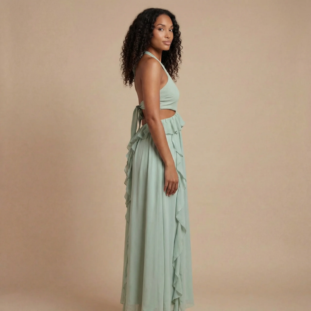 Alexa Maxi Dress - Lime