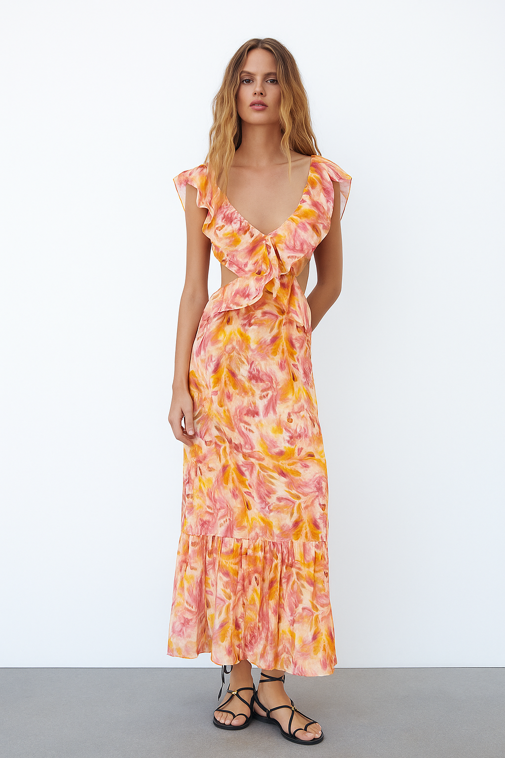 Ivana Maxi Dress - Orange