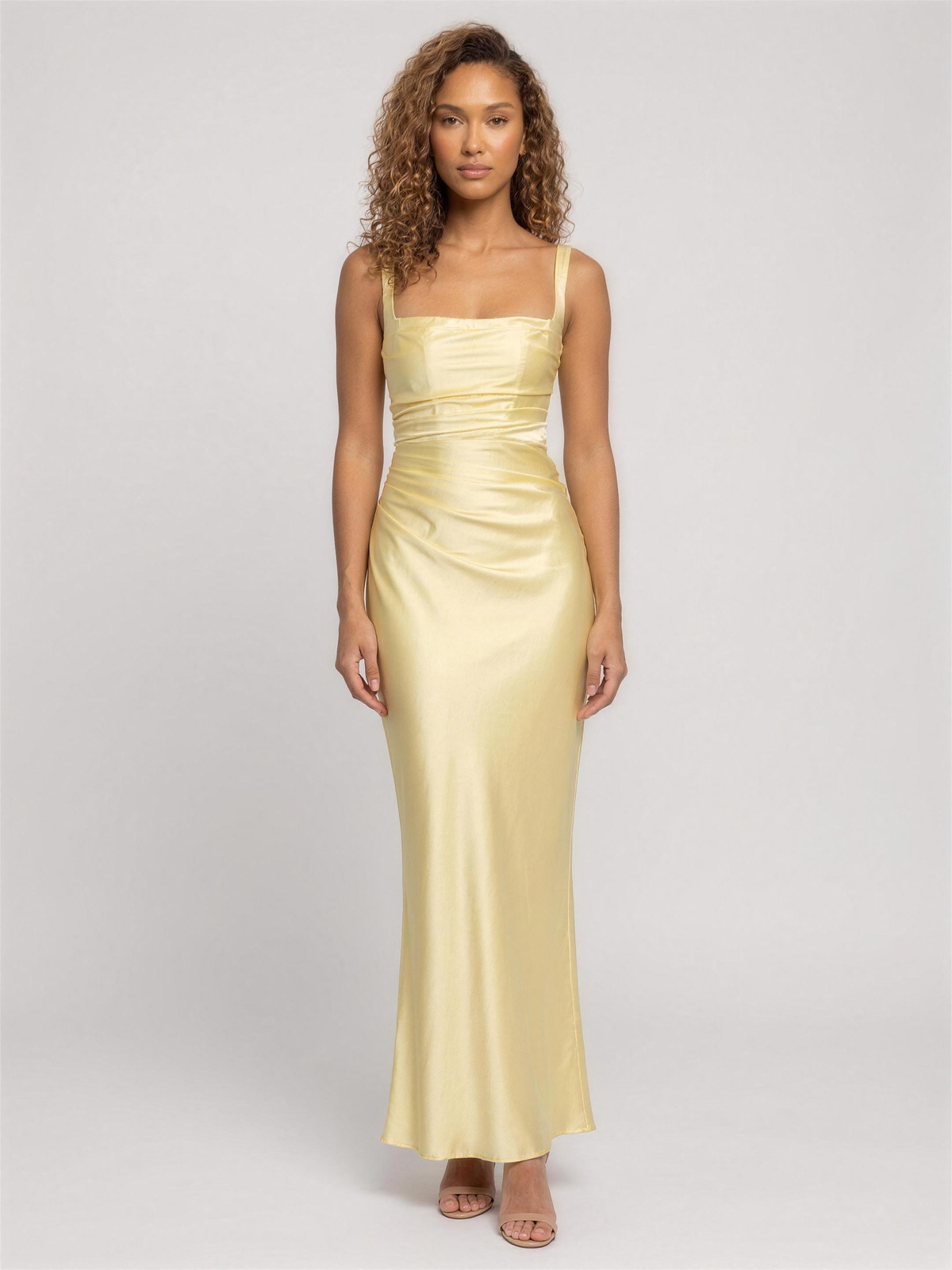 April Maxi Dress - Lemon