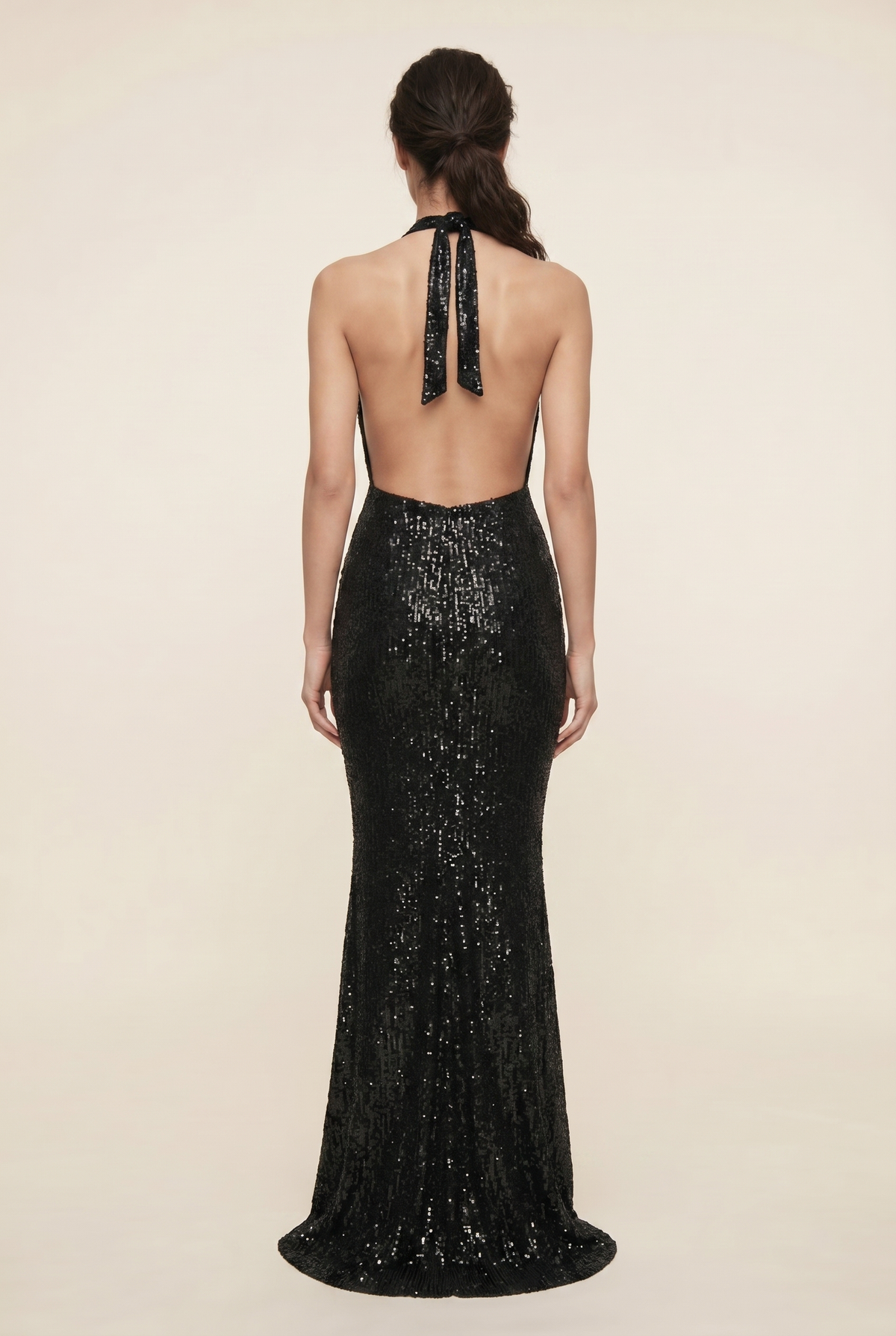 Aurolia Sequin Maxi Dress - Black