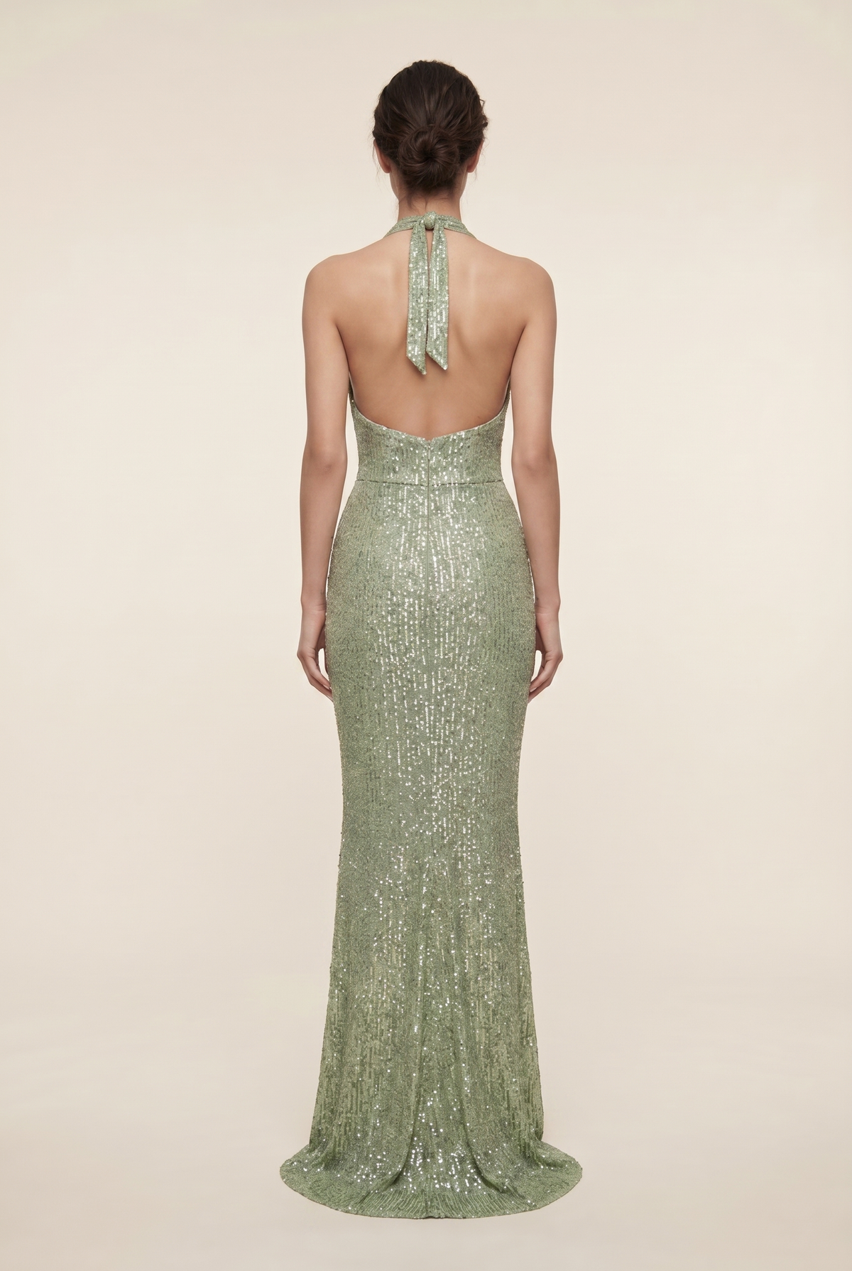 Aurolia Sequin Maxi Dress - Sage Green