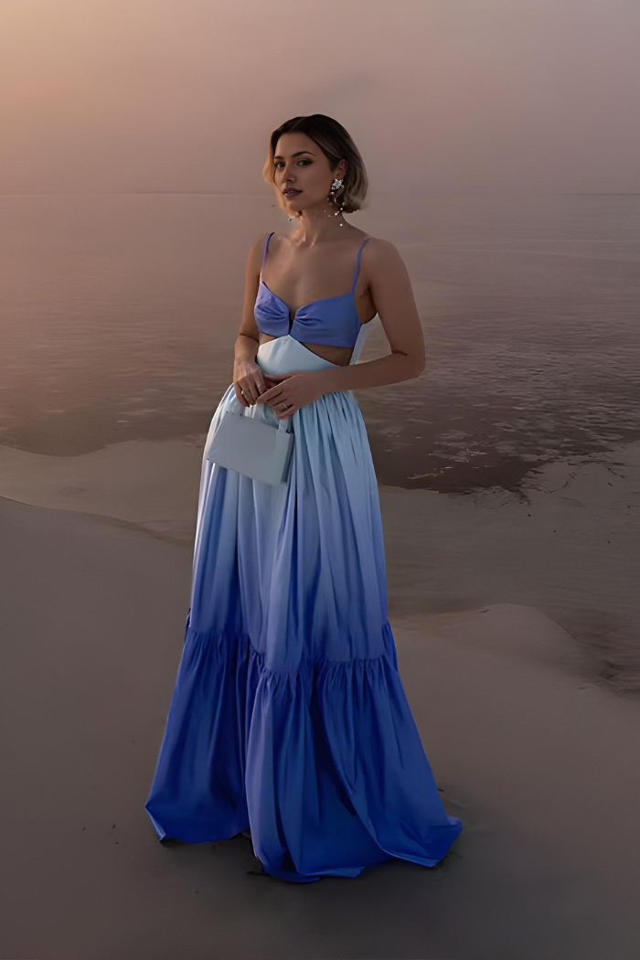 Bailey Maxi Dress - Blue