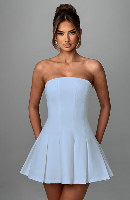 Esme Flared Strapless Mini Dress