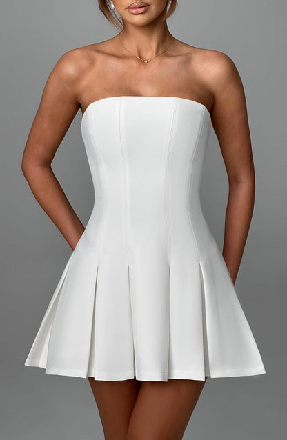 Esme Flared Strapless Mini Dress