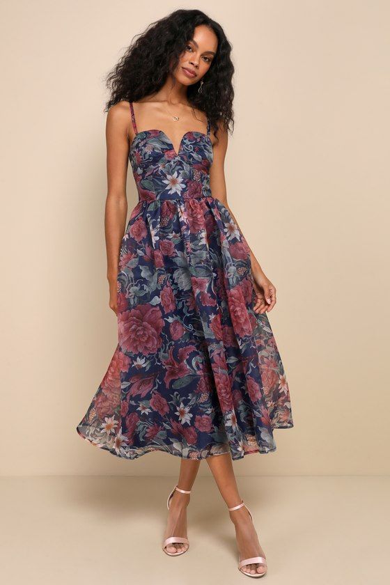 Cielle Midi Dress - Floral