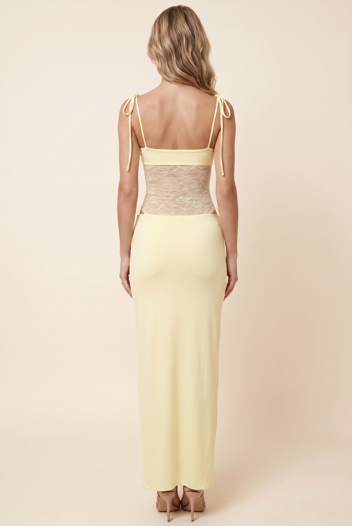 Cecile Lace Maxi Dress - Butter Yellow
