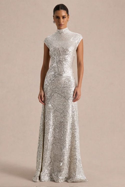 Remi Maxi Dress - Silver