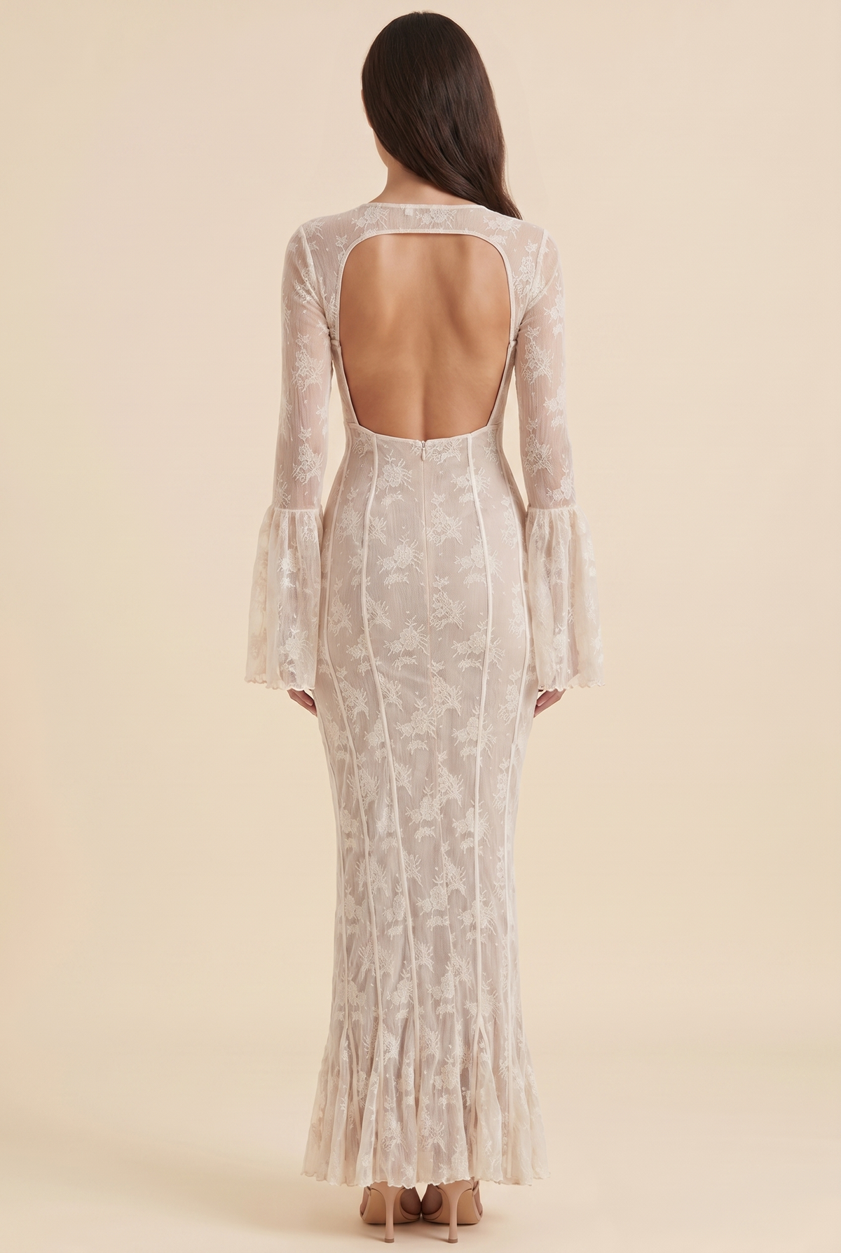 Chantal Lace Maxi Dress - Ivory