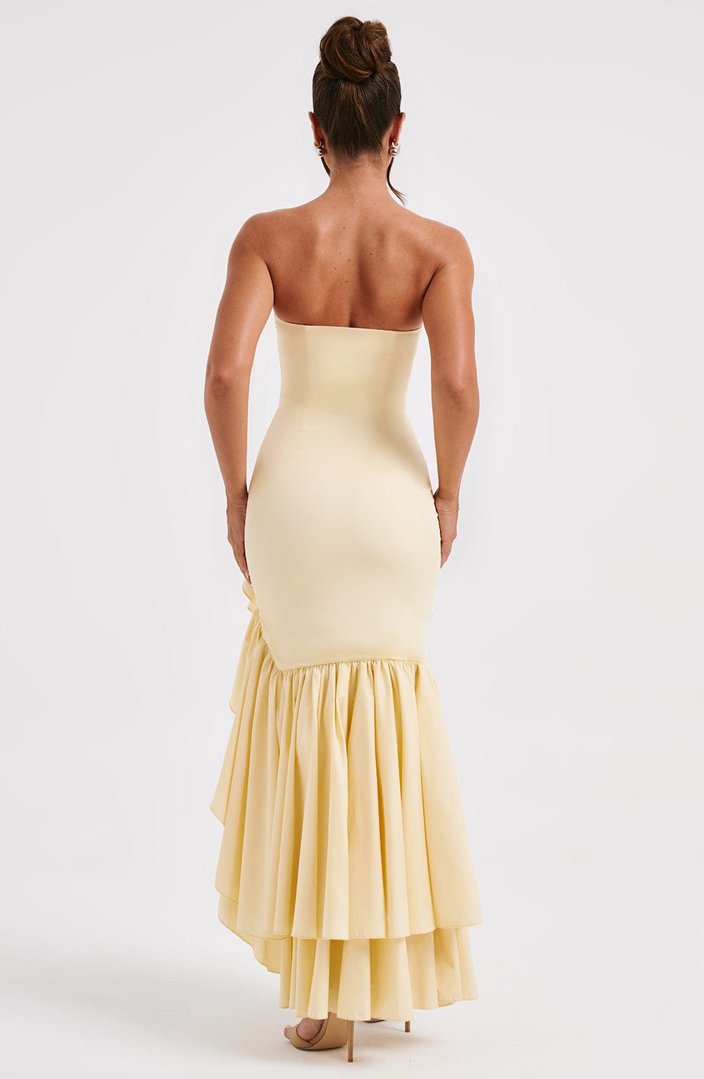 Esperanza Ruffle Maxi Dress - Butter Yellow
