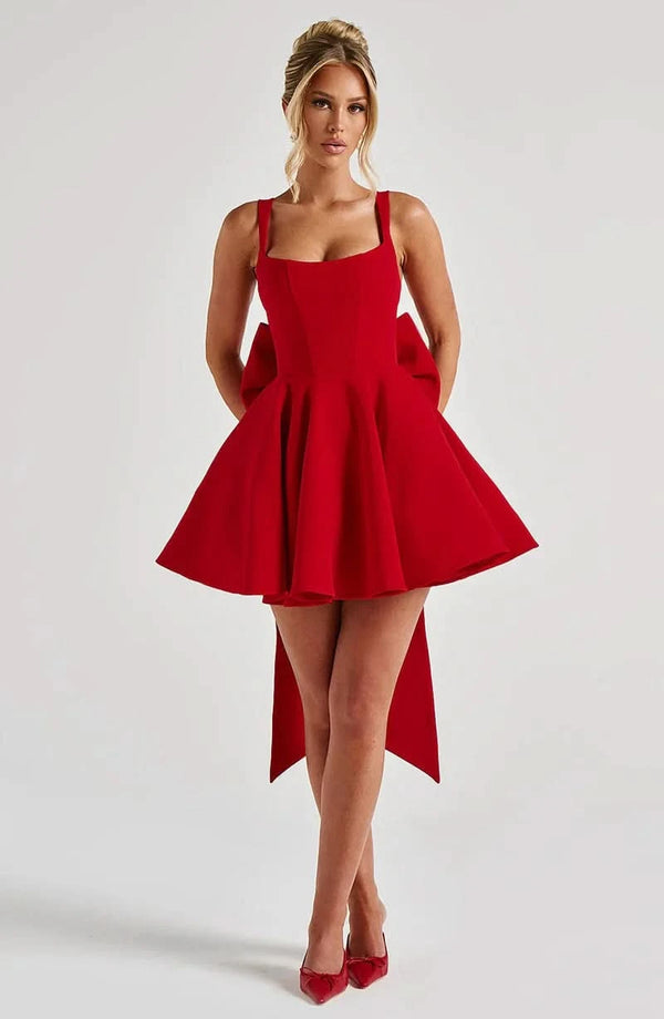 Estelle Bow Mini Dress