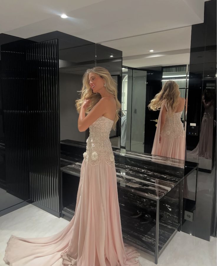 Lavinia Beaded Gown - Champagne