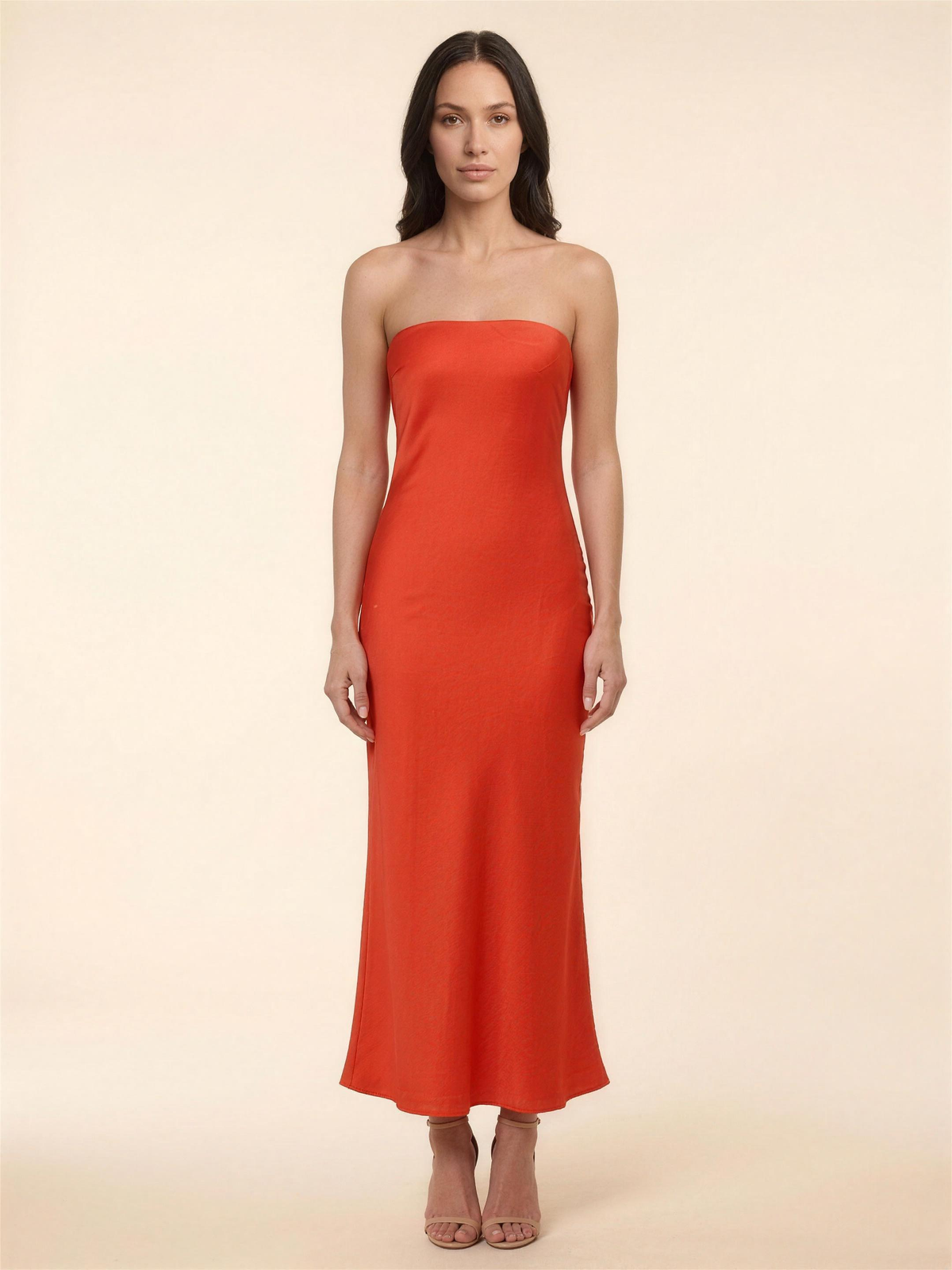 Francine Maxi Dress - Sunset Red