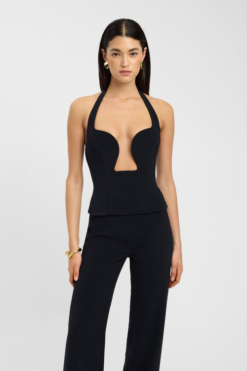 Genoveva Halter Top - Black