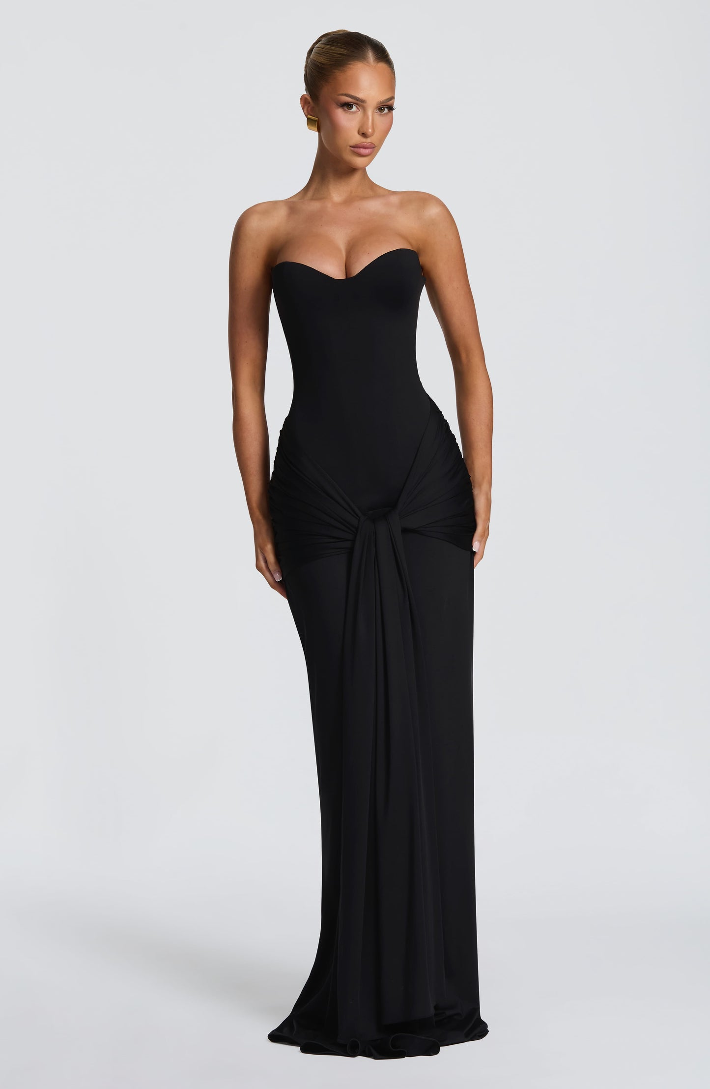 Amara Lace Up Maxi Dress