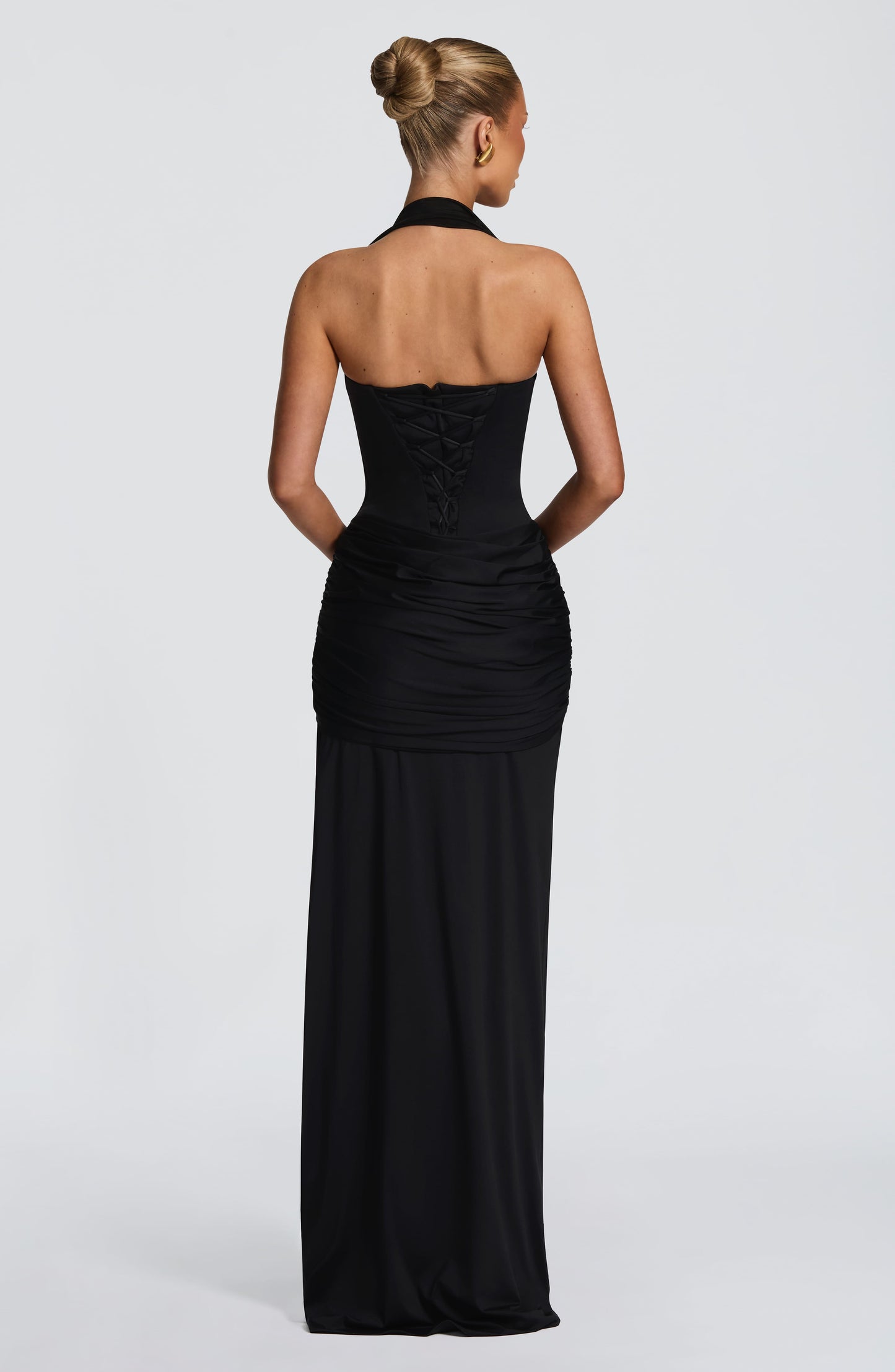 Amara Lace Up Maxi Dress