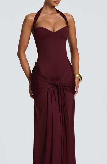 Amara Lace Up Maxi Dress