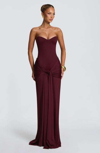 Amara Lace Up Maxi Dress