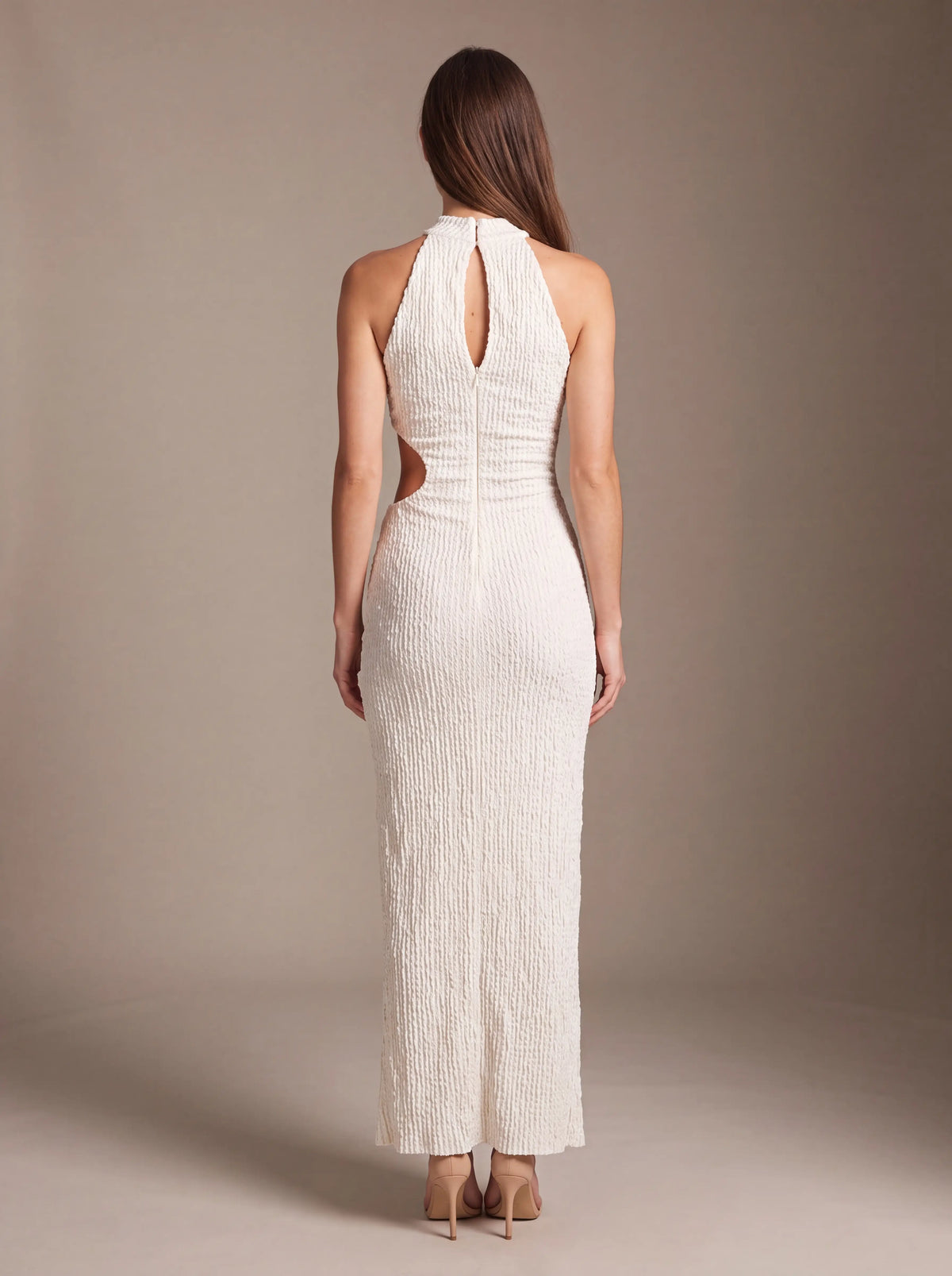 Gisela Cutout Maxi Dress - Ivory