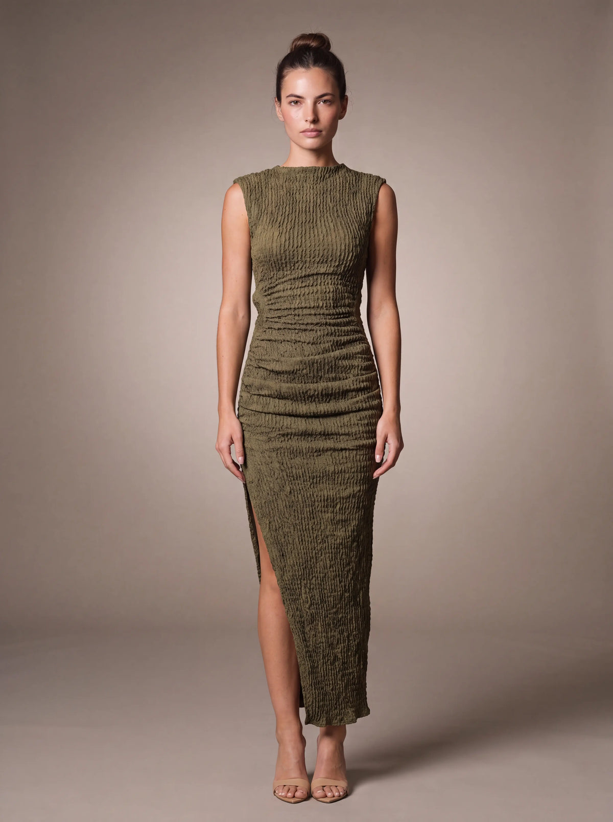 Gisela Cutout Maxi Dress - Olive