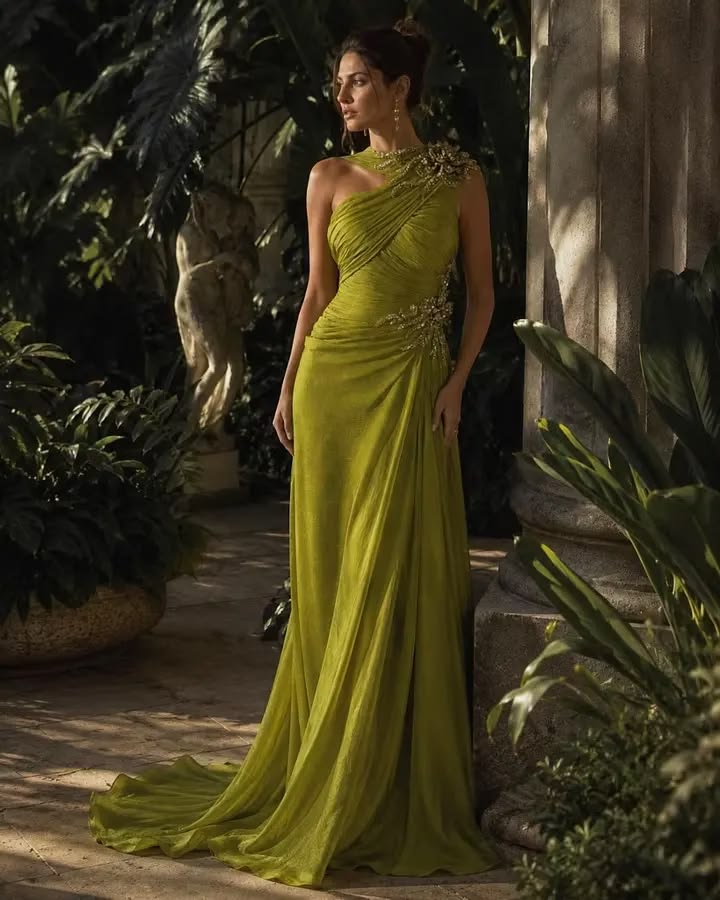 Tabitha Dark Maxi Dress - Green