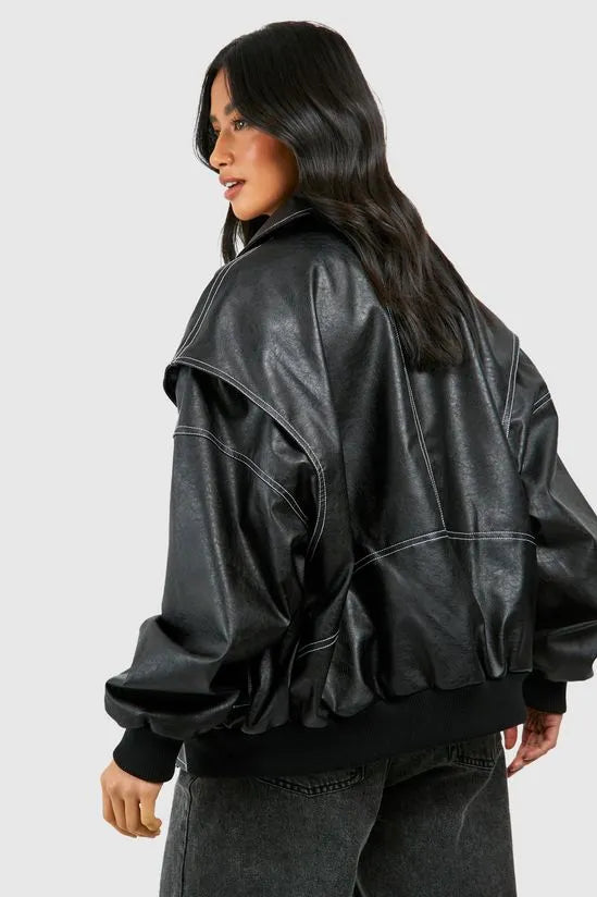 Sammyjane Red Leather Jacket