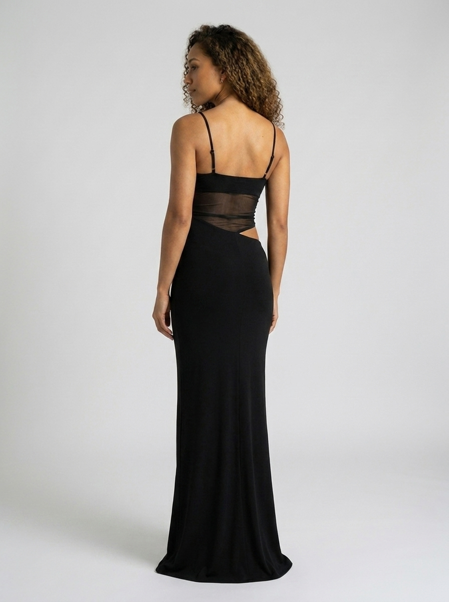 Hayley Cutout Maxi Dress - Black