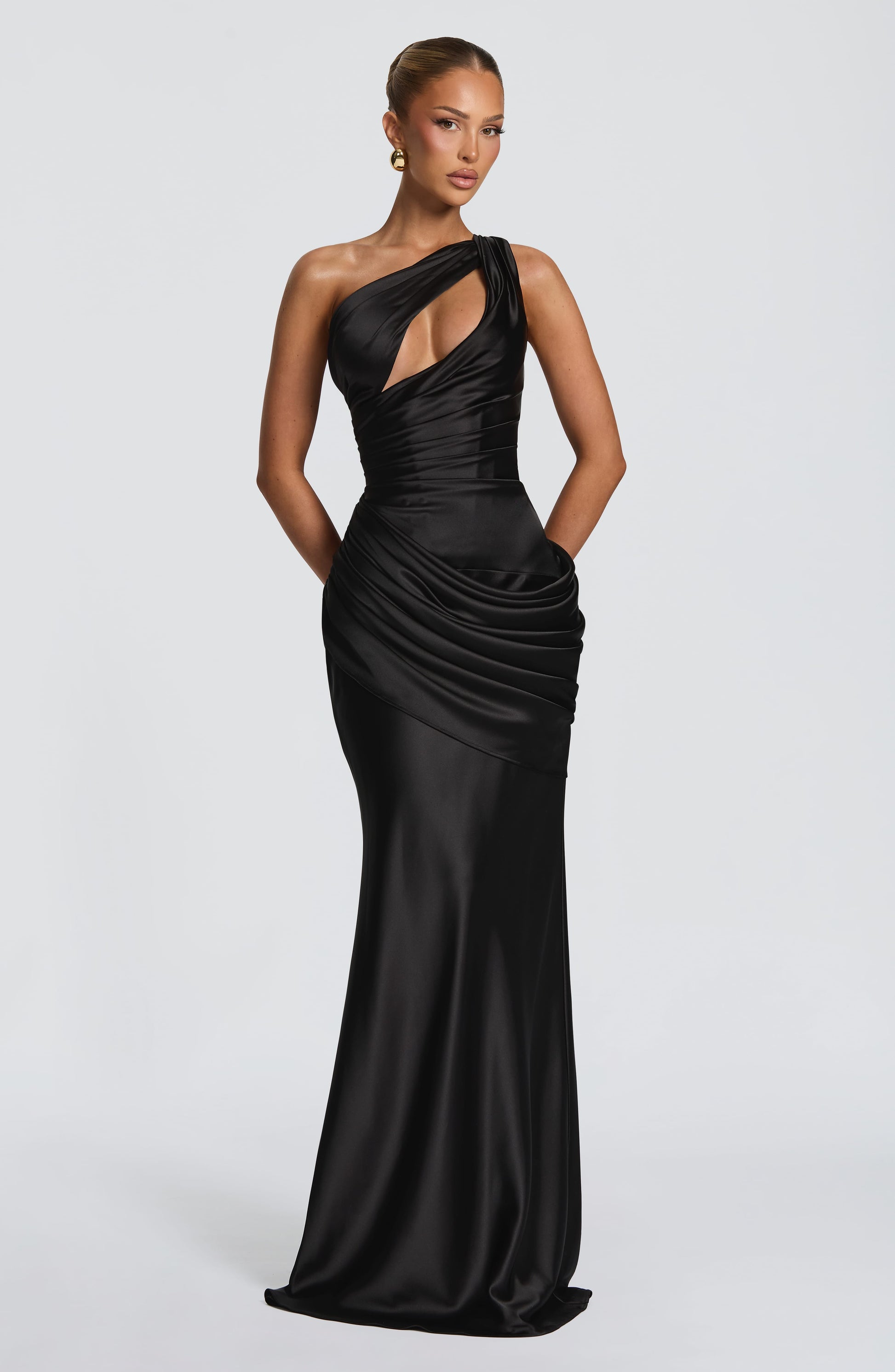 Helena Cutout Plunge Maxi Dress