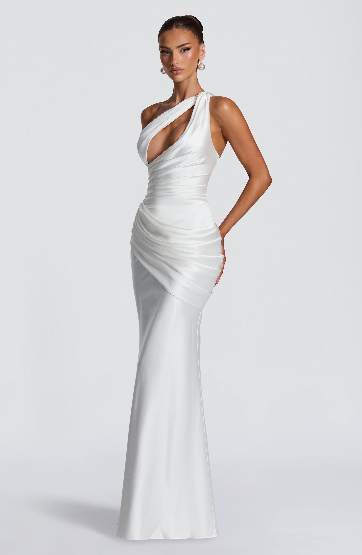 Helena Cutout Plunge Maxi Dress