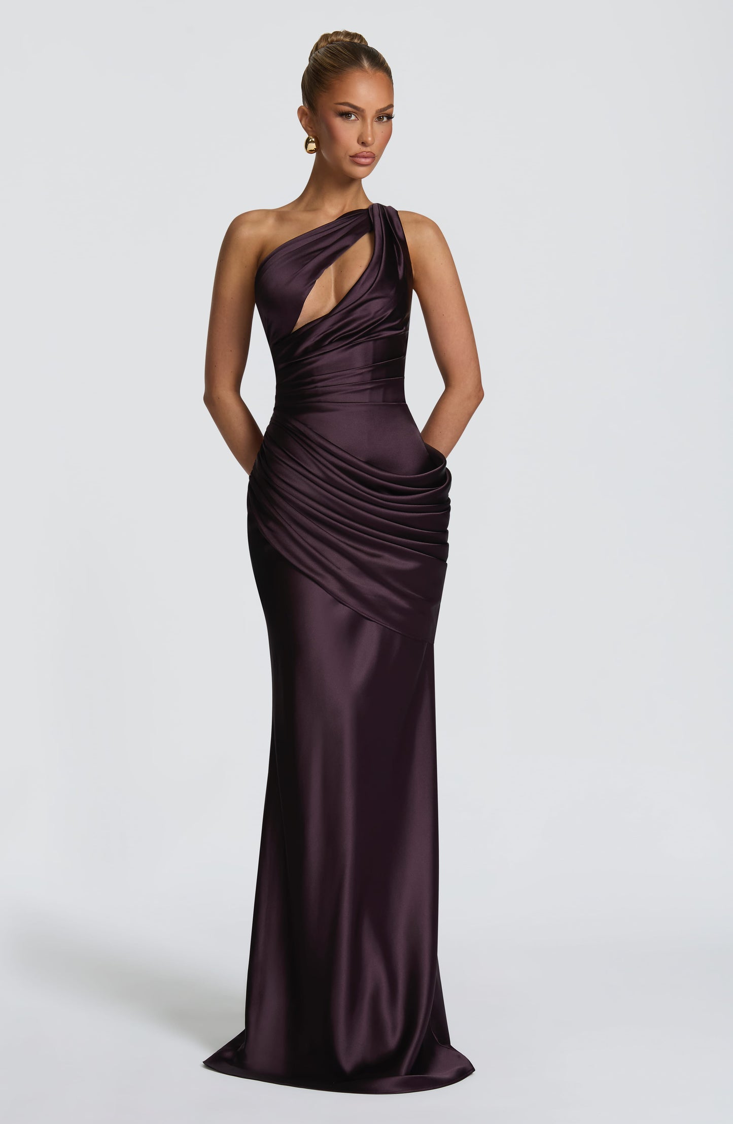 Helena Cutout Plunge Maxi Dress