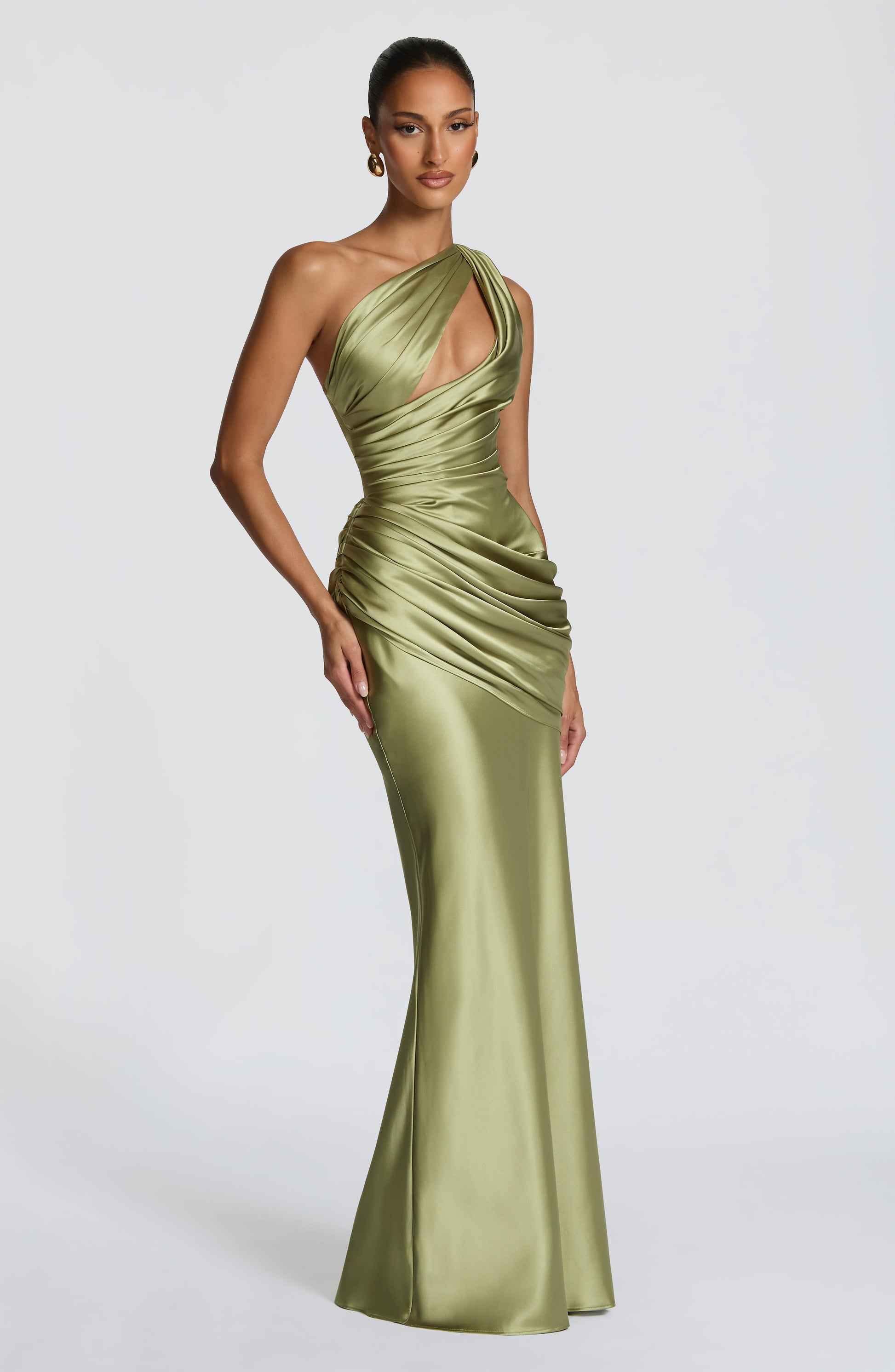 Helena Cutout Plunge Maxi Dress